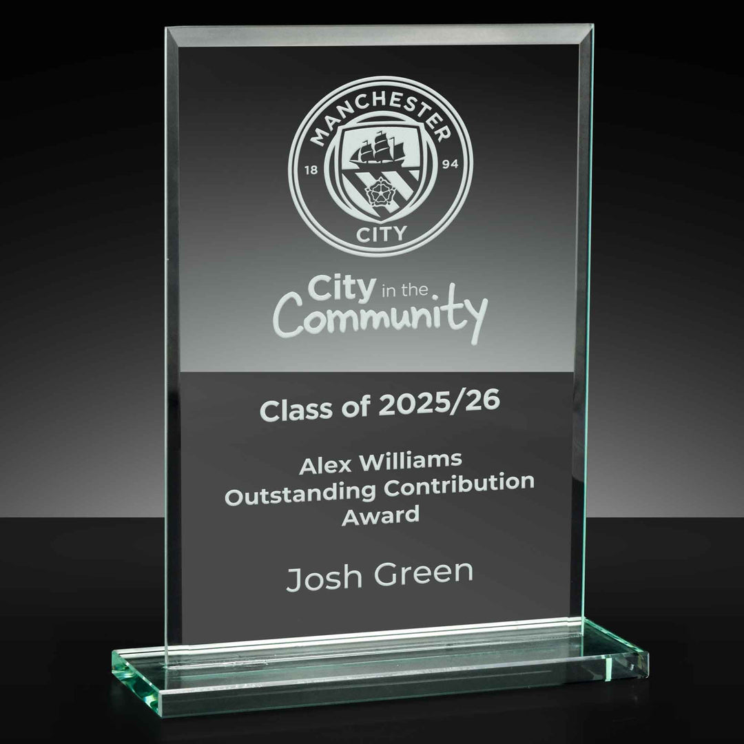 P/JC003 - Apex Jade Glass Engraved Award (5 Sizes)
