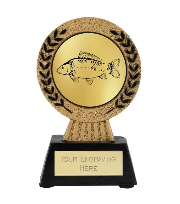 Gold Laurel Fishing Mirror Carp Award