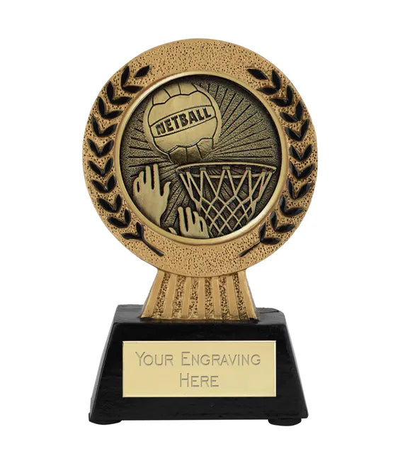 Gold Laurel Hero Netball Goal Award