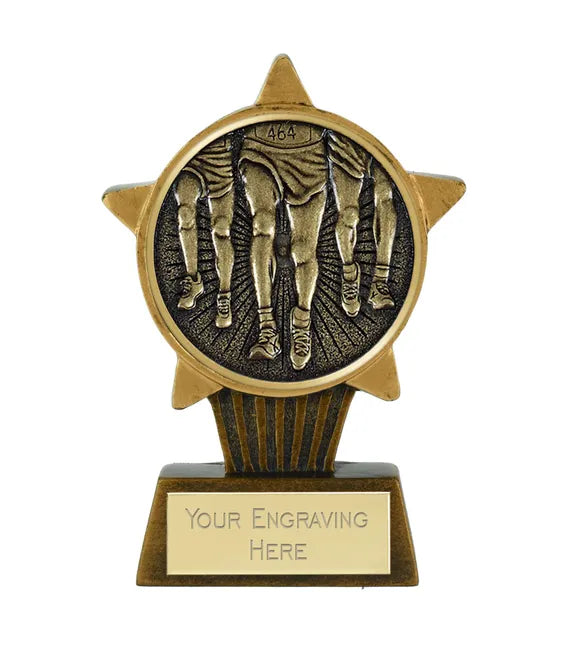 Mini Star Plus Large Star Running Legs Trophy