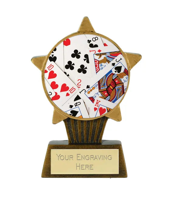 A1060-V331B - Mini Star Cards Multi Trophy (10cm)