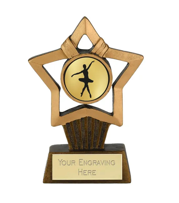 A1061-D23A - Mini Stars Plus Dance Ballet Trophy (10cm)