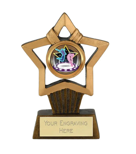 A1061-V054A - Mini Stars Plus Dance Generic Trophy (10cm)