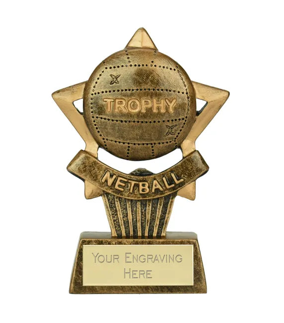 A1189 - Mini Star Plus Netball Award (10.5cm)