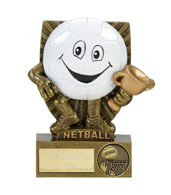 Smile Novelty Netball Trophy
