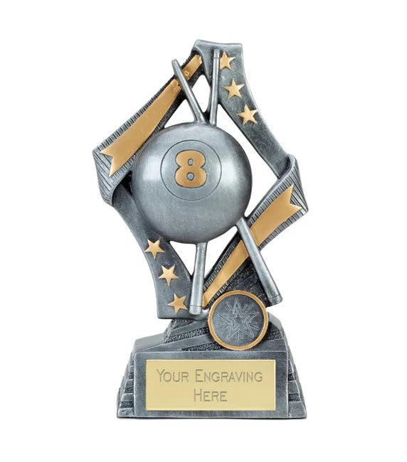 A4089 - Antique Silver Flag Pool Award (3 Sizes)