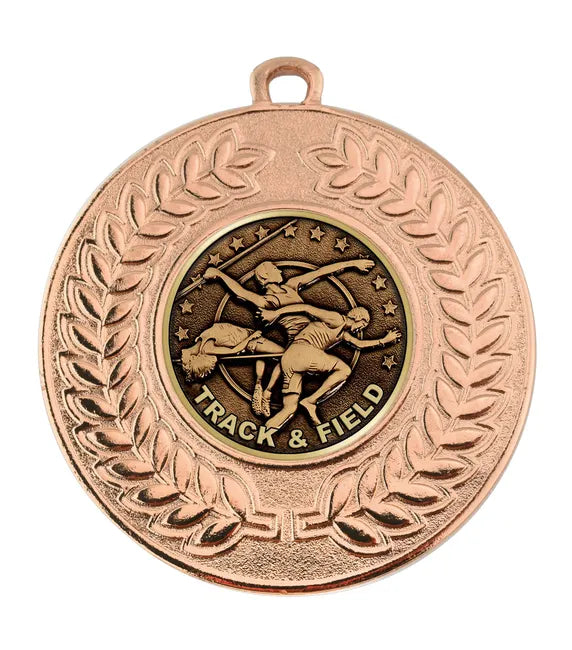 AM1213.26-V325A - Bronze VF Contour Track & Field Multi Medal (50mm)
