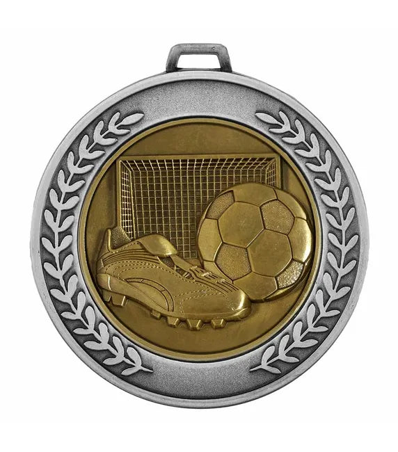 Antique Silver Prestige Heavyweight Football Medal