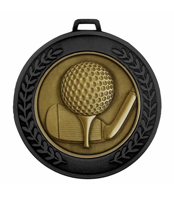 Black Prestige Heavyweight Golf Medal 70mm