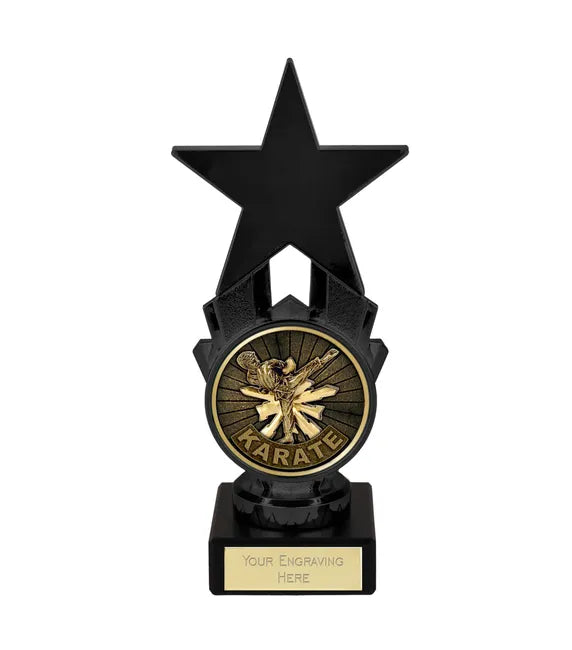 Black Martial Arts Karate Award Star