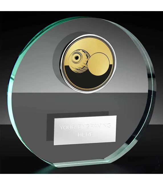 KK225AS-D850B - Poppy Trim Lawn Bowls Classic Glass Award (3 Sizes)