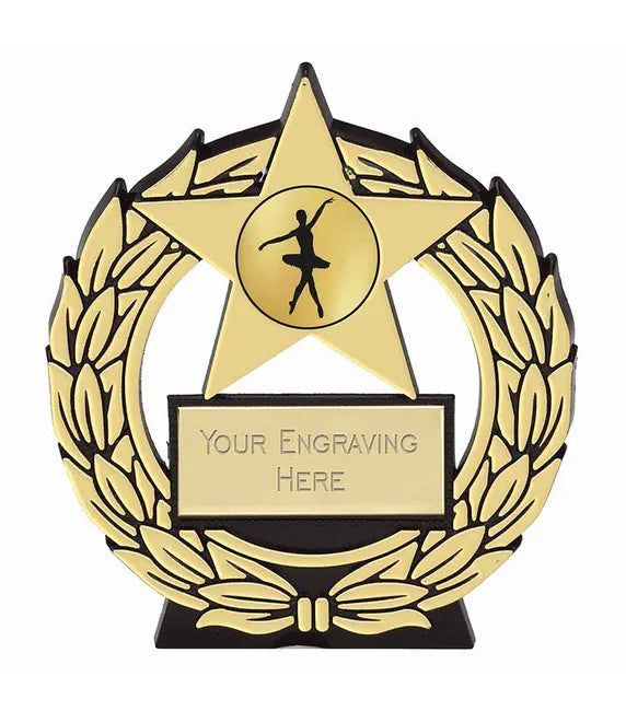 PP102G-D23A - Megastar Dance Ballet Plaque (11.5cm)