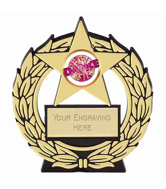 PP102G-V227A - Megastar Dance Glitterball Plaque (11.5cm)