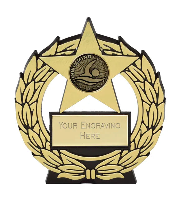 Swimming Star Plaque Award