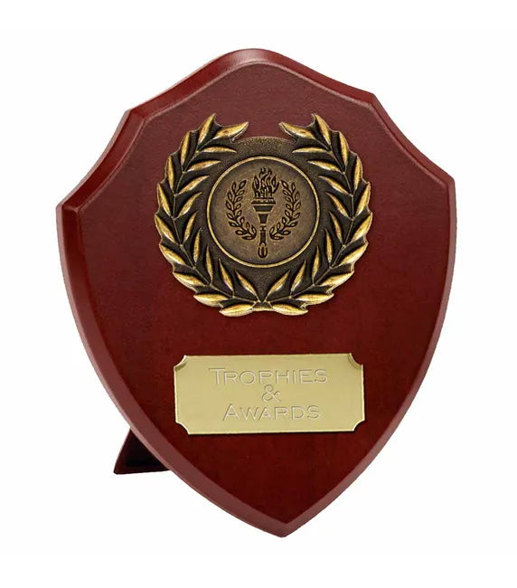 Triumph Gold Laurel Wooden Presentation Shield