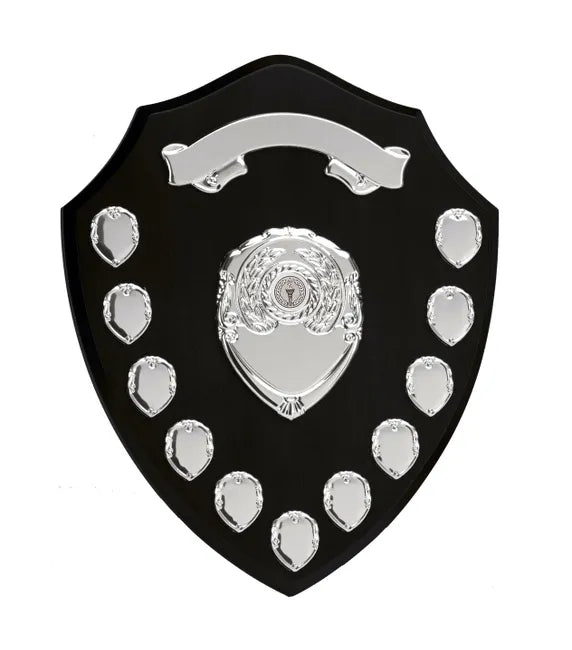 W283.30C -  Triumph Black & Silver Annual Shield 14"