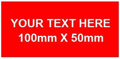 Traffolyte Label R/W/R 100mm x 50mm