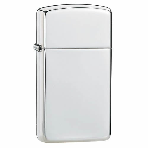 Slim High Polish Chrome Zippo lighter