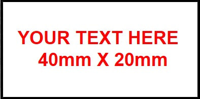 TRAFF/WR001 - Traffolyte Label W/R/W 40mm x 20mm