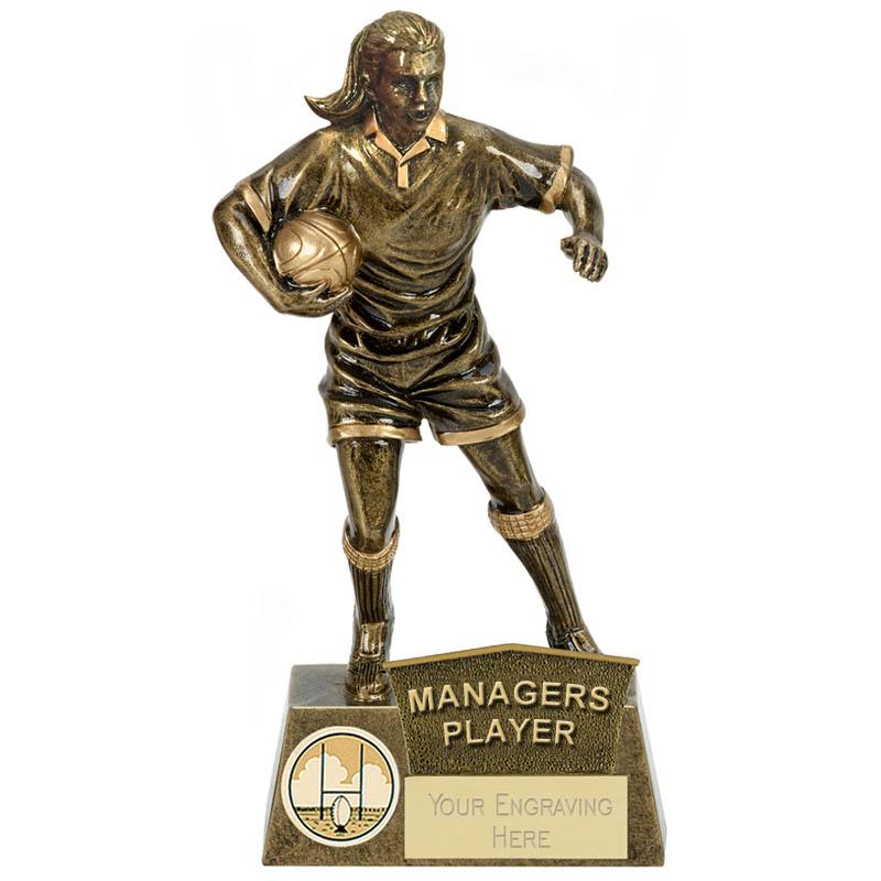 A1328C.05 - Pinnacle Female Managers Player Rugby Trophy
