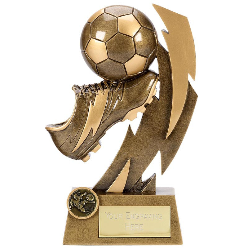 A1366 - Gold Flash Football Trophy (5 Sizes)