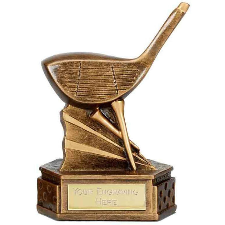 A4102 - Hexagon Driver Golf Trophy (15cm)