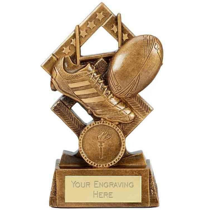 A4143A - Cube Rugby Trophy (11.5cm)