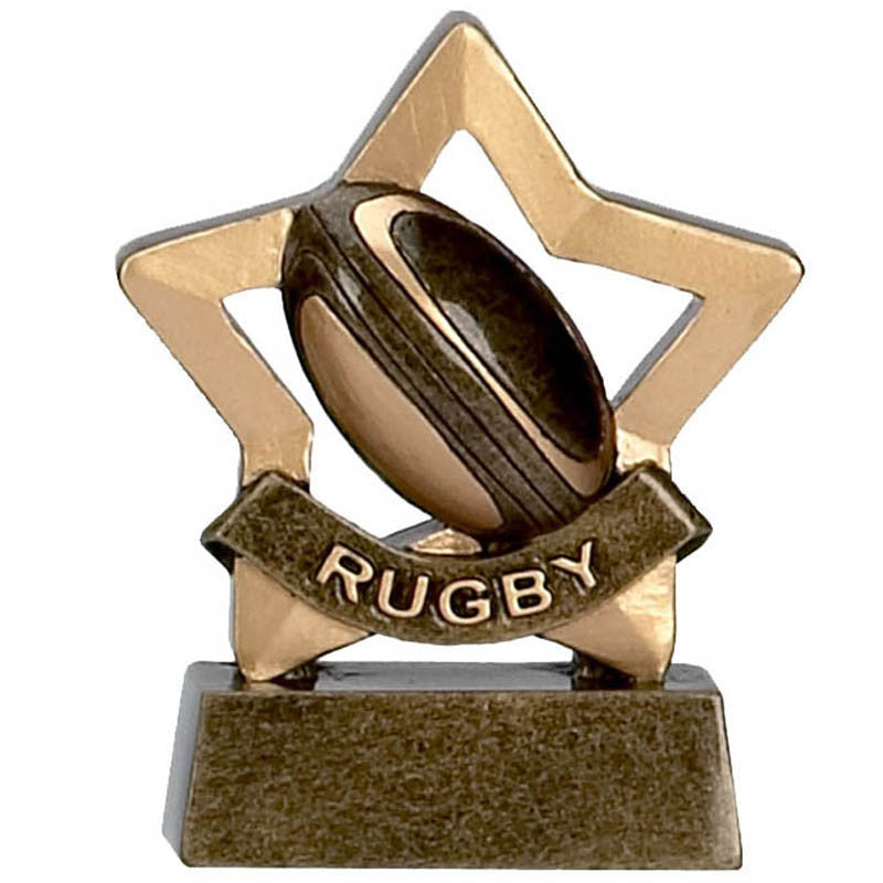 A959 - Mini Star Rugby Trophy (8cm)