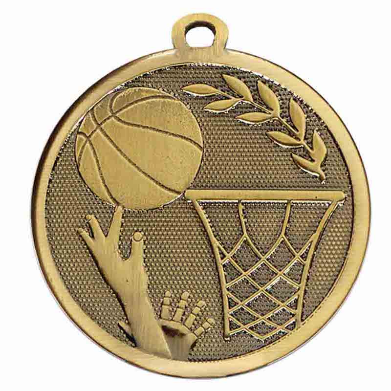 Bronze Galaxy Basketball Medal