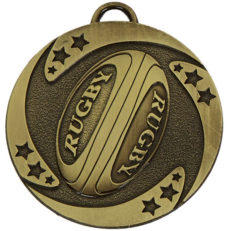 Bronze Target Rugby Medal 