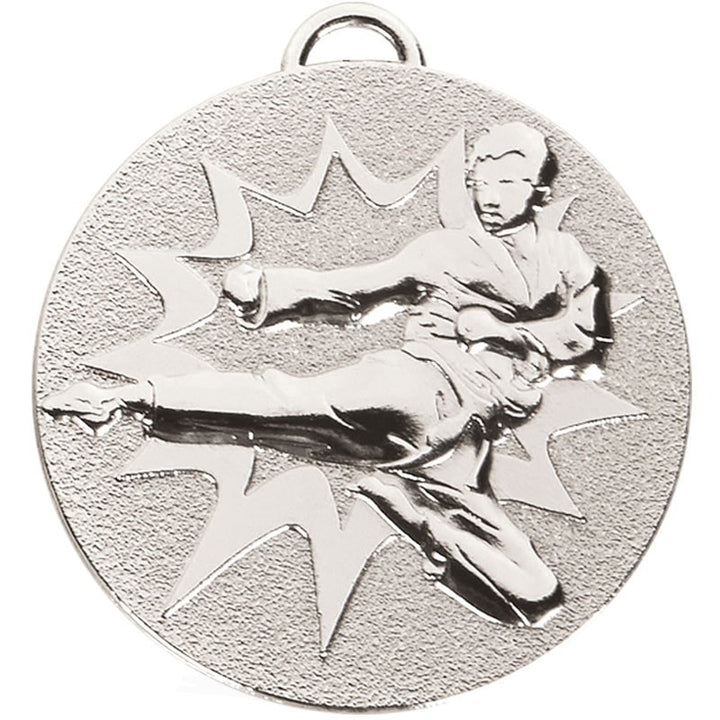 ONLINE KARATE MEDAL STORE Silver Target Martial Arts Medal