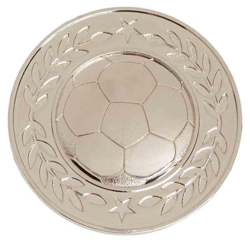 Silver Halo Heavy Weight Football Medal