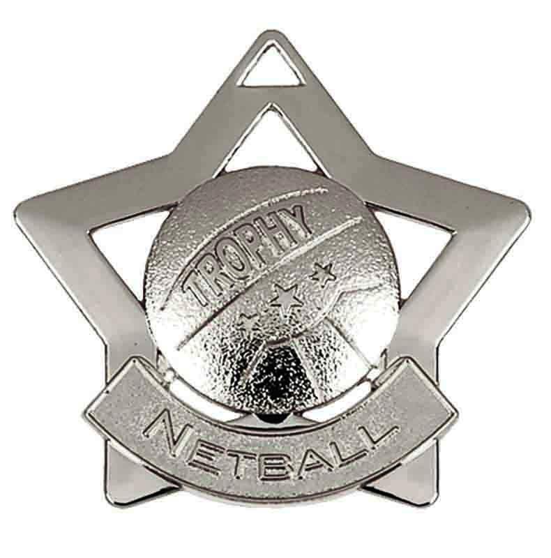Silver Mini Star Netball Medal
