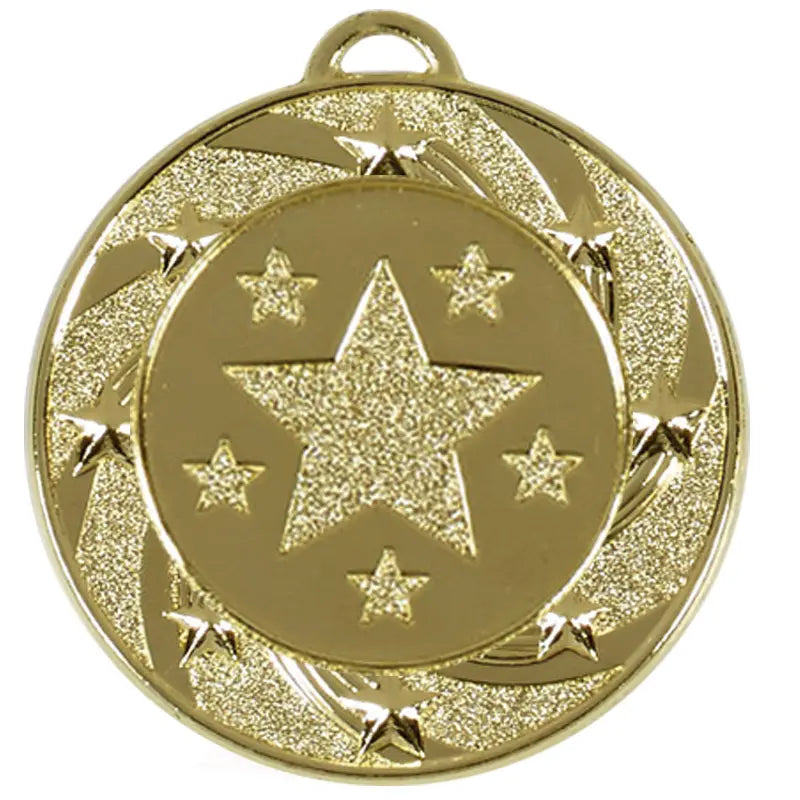 AM942G - Gold Target Star Medal