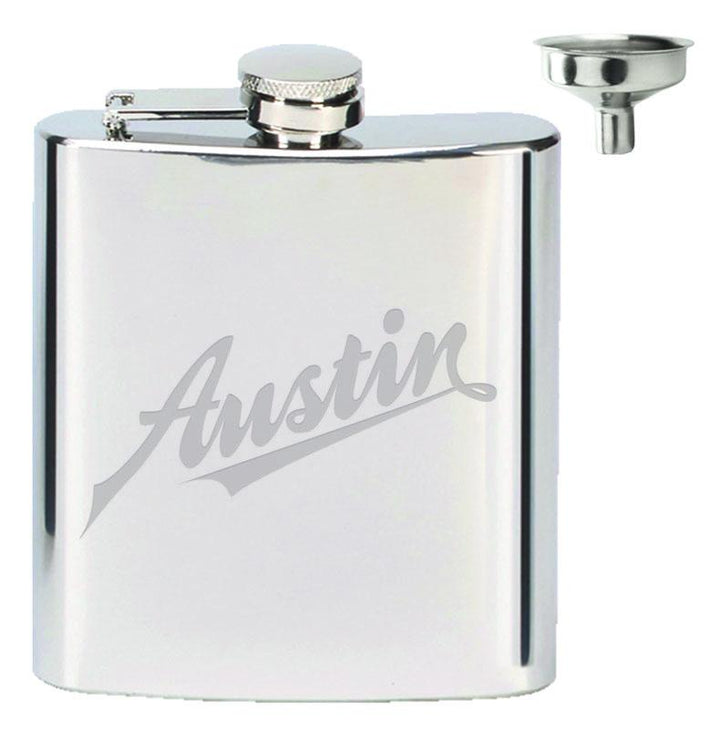 HF002 - 6oz Polished Stainless Steel Hip Flask