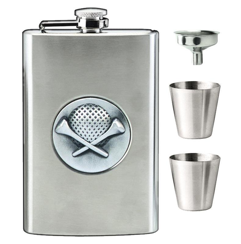 8oz Stainless Steel Golf Hip Flask