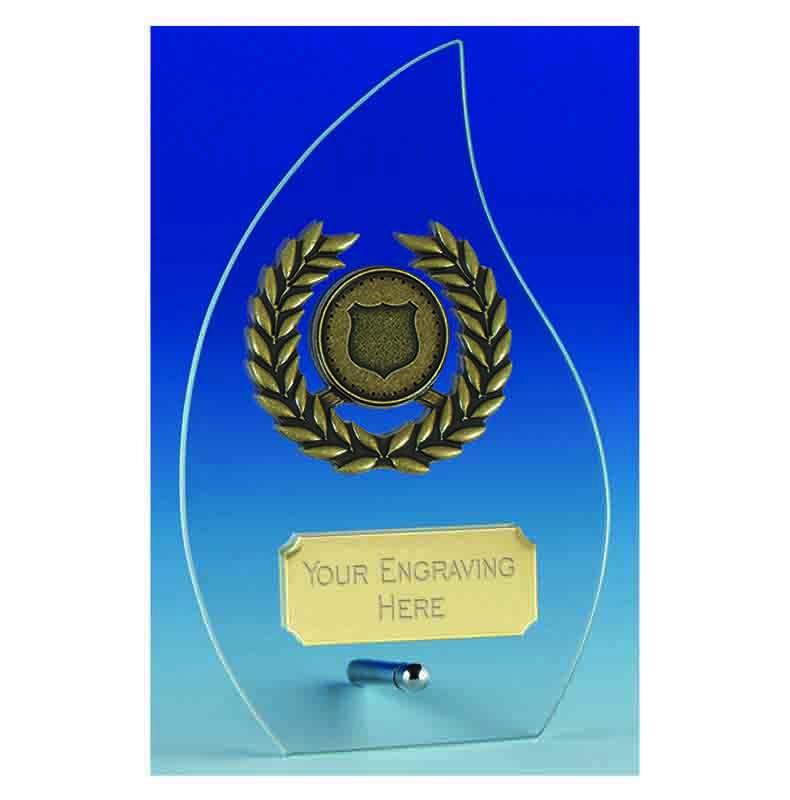 JC127 - Hope Flame Glass Award (3 Sizes)