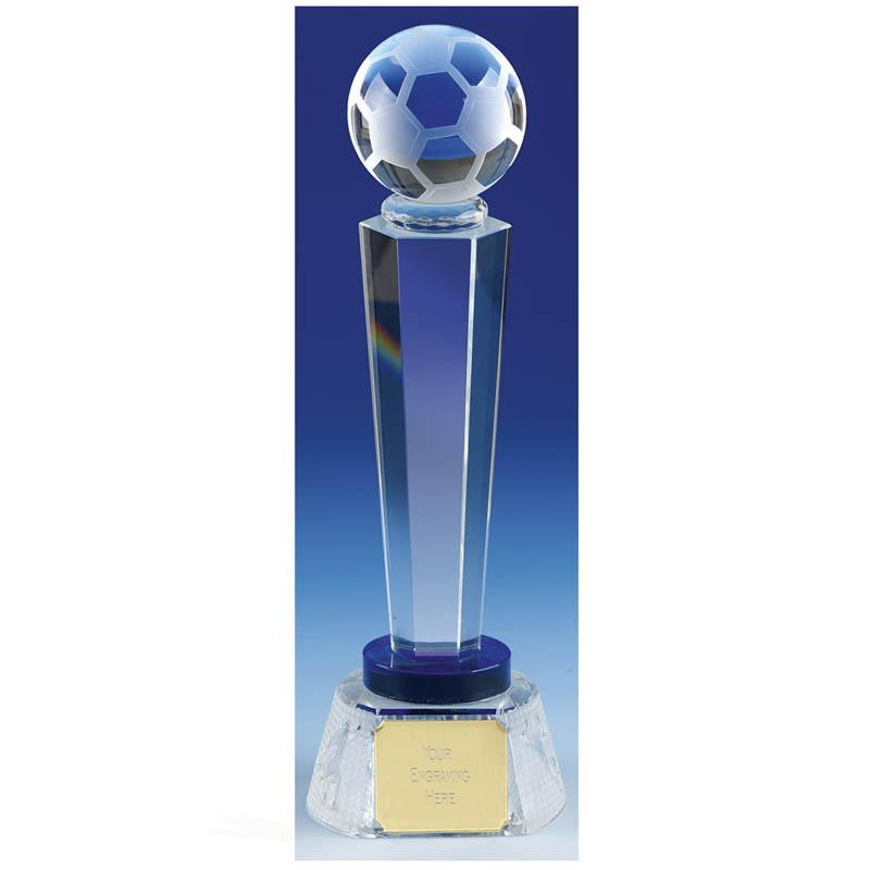 KK159 - Agility Football Crystal Glass Award (3 Sizes)