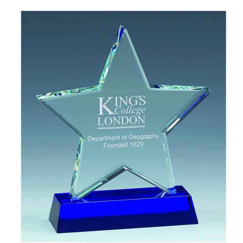 KM088 - Sapphire Star Glass Award 
