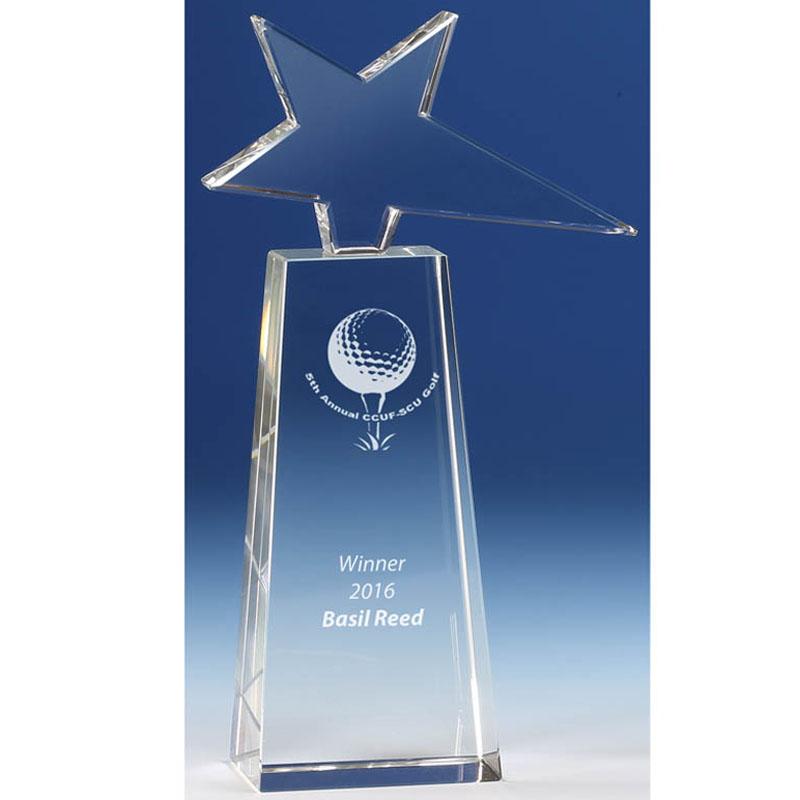 KS012 - Polar Star Glass Award (25.5cm)
