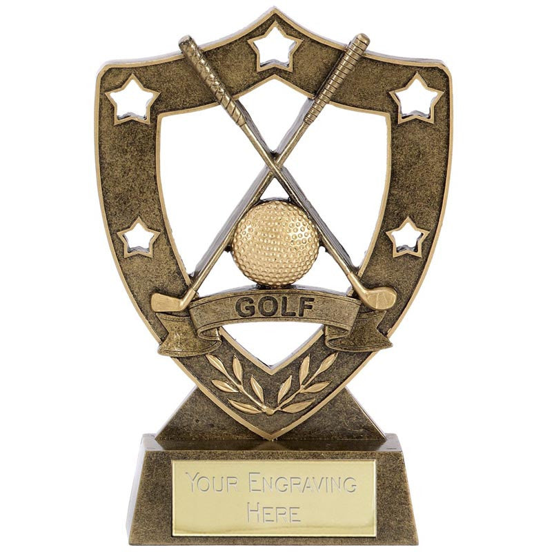 Shield Star Golf Trophy