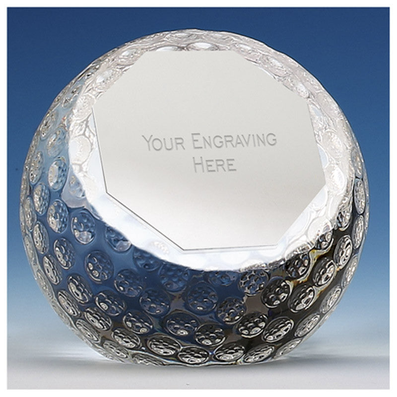 Orb Glass Golf Trophy