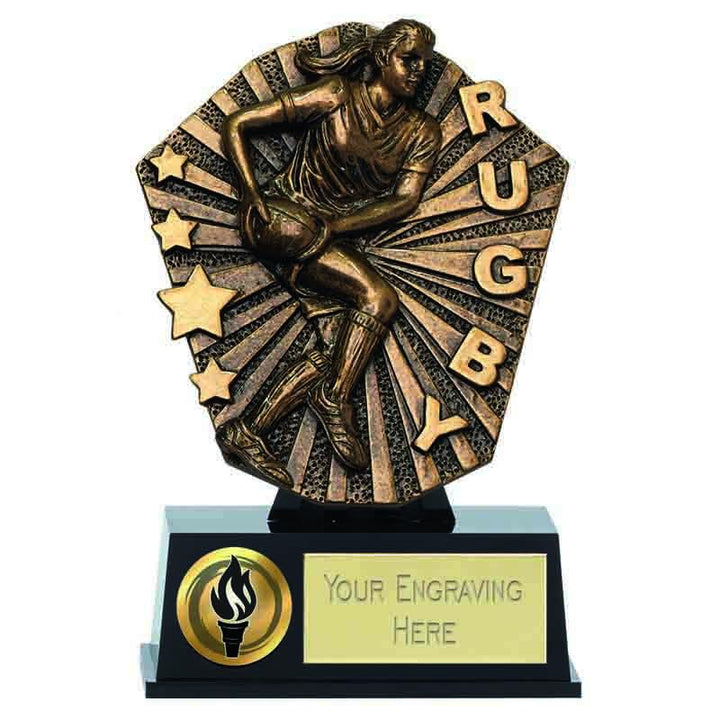 PK145 - Micro Rugby Trophy (12.5cm)