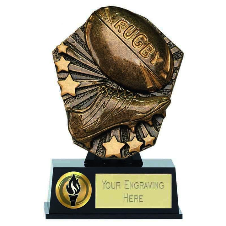 PK147 - Micro Rugby Trophy (12.5cm)