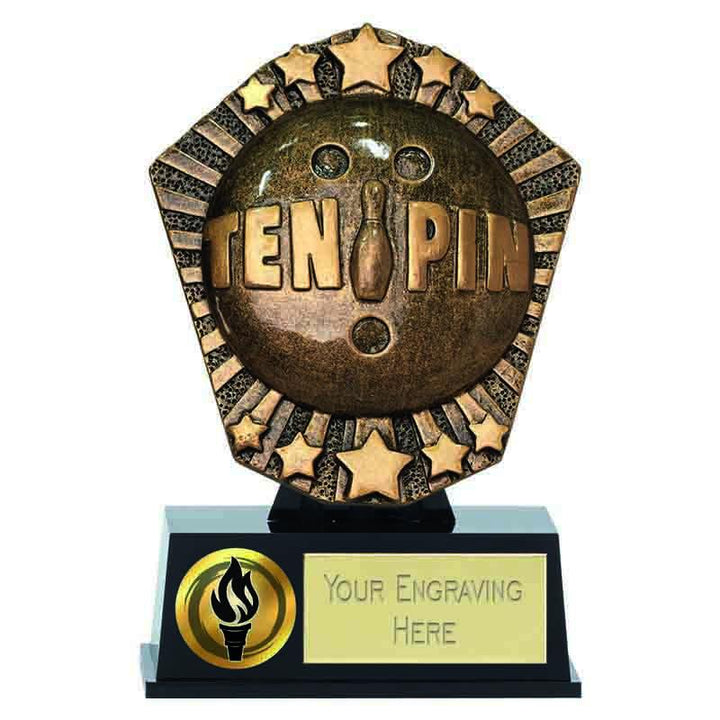 PK173 - Cosmos Mini Ten Pin Bowling Trophy (12.5cm)
