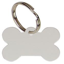 PT010S - Silver Bone Pet Tag