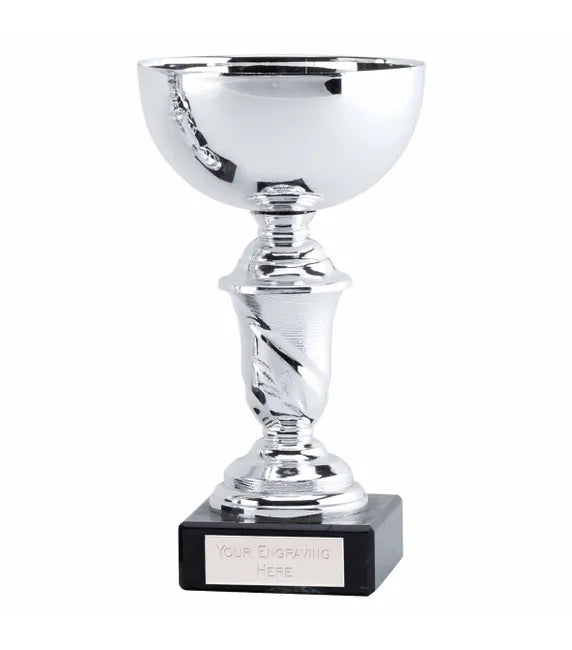 327 - Emblem Silver Presentation Cup (5 Sizes)