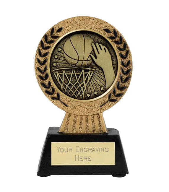 A1022-V267B - Gold Laurel Hero Basketball Classic Award (11.5cm)