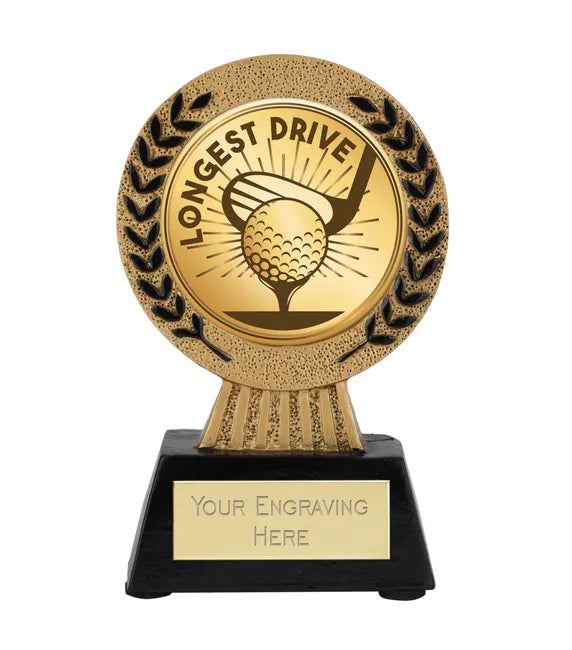 Gold Laurel Hero Golf Longest Drive Ball Award