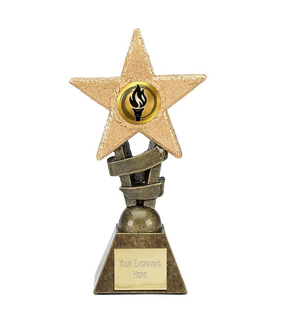 A399AA - Glitter Star Multi Achievement Awards Trophy (10cm)